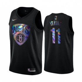 Canotte Uomo Brooklyn Nets Kyrie Irving 11 Iridescent HWC Collection Swingman